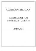 GASTROENTEROLOGY ASSESSMENT FOR NURSING STUDENTS 2023