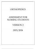 ORTHOPEDICS ASSESSMENT FOR NURSING STUDENTS VERSION 2