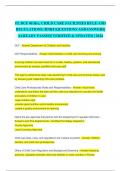 FL DCF 40 Hrs, CHILD CARE FACILITIES RULE AND  REGULATIONS (RNRF)QUESTIONS ANDANSWERS|  ALREADY PASSED| VERIFIED & UPDATED | 2024