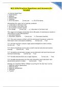 NCC EFM Practice Questions and Answers/A+ Graded