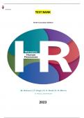 Test Bank for Managing Human Resources 10th Canadian Edition by Shad Morris, Monica Belcourt, George Bohlander, Scott Snell & Parbudyal Singh. ALL Chapters [1-15] included & Updated -2024