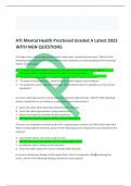 ATI Mental Health Proctored Graded A Latest 2023 WITH NGN QUESTIONS 