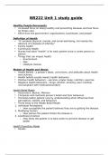 NR222 UNIT 1 STUDY GUIDE  CORRECTLY ANSWERED / LATEST UPDATE VERSION / GRADED A+