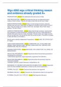 Wgu d265 wgu critical thinking reason and evidence already graded A+ PROPOSITIONS - Answer Are statements that can be true or false NON-PROPOSITONS - Answer Are sentences that are not statements about matters of fact or fiction. They do not make a claim t