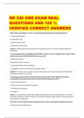 NR 326 CMS EXAM REAL  QUESTIONS AND 100 %  VERIFIED CORRECT ANSWERS What is Nurse John likely to note in a male client being admitted for alcohol withdrawal? A. Perceptual disorders B. Impending coma C. Recent alcohol intake D. Depression with mutism Opti