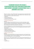 SAUNDERS NCLEX-PN1 EXAM 3 FLUID