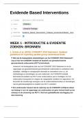 Oefenvragen met Antwoorden - Alle Artikelen -  Evidence Based Interventions (PSMKB-1 / MKB-1)