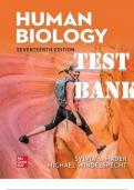 TEST BANK for Human Biology, 17th Edition ISBN10: 1260710823, ISBN13: 9781260710823 By Sylvia Mader and Michael Windelspecht.