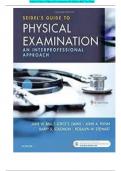 TEST BANKS FOR SEIDEL'S GUIDE TO PHYSICAL EXAMINATION 9TH EDITION  AND 10TH EDITION - SEIDEL S GUIDE TO PHYSICAL EXAMINATION 9TH EDITION BY JANE W. BALL et al & SEIDEL’S GUIDE TO PHYSICAL EXAMINATION, 10TH EDITION BY JANE W. BALL ET AL