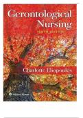 TEST BANKS FOR GERONTOLOGICAL NURSING BUNDLE CONTAINS; TEST BANK FOR GERONTOLOGIC NURSING 6TH EDITION BY SUE E. MEINER & JENNIFER J. YEAGER, TEST BANK FOR GERONTOLOGICAL NURSING 10TH EDITION BY CHARLOTTE ELIOPOULOS AND TEST BANK FOR GERONTOLOGICAL NURSING