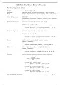 Important Formulas For  SAT Mathematics Exam