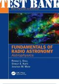 TEST BANK for Fundamentals of Radio Astronomy Astrophysics 1st Edition by Snell Ronald; Kurtz Stanley & Marr Jonathan | All 10 Chapters  