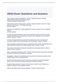 USAA Exam Questions and Answers (Graded A)