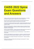 Bundle For CAISS Exam Questions with Correct Answers