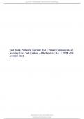 Test Bank for Davis Advantage for Pediatric Nursing: Critical Components of Nursing Care 2nd and 3rd Editions by Kathryn Rudd All Chapters | A+ ULTIMATE GUIDE 2023