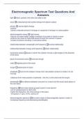 Electromagnetic Spectrum Test Questions And Answers