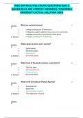 THEO 204 MULTIPLE CHOICE QUESTIONS QUIZ 2 (GREEN-BLUE ARE CORRECT ANSWERS) CONCORDIA UNIVERSITY ACTUAL SOLUTION 100%