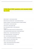  HOSA Bowl 2020 questions and answers latest top score.