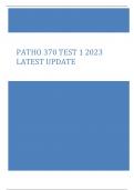   PATHO 370 TEST 1 2023  LATEST UPDATE