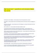  Bail bond test 1 questions and answers latest top score.