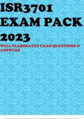 ISR3701 EXAM PACK 2023 