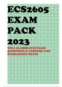 ECS2605 EXAM PACK 2023