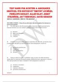 TEST BANK FOR AUDITING & ASSURANCE SERVICES, 8TH EDITION BY TIMOTHY LOUWERS, PENELOPE BAGLEY, ALLEN BLAY, JERRY STRAWSER, JAY THIBODEAU, DAVID SINASON.