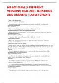 NR 602 EXAM {4 DIFFERENT  VERSIONS} REAL 200+ QUESTIONS AND ANSWERS | LATEST UPDATE  VERSION 1 • What is the Ortolani Sign? -Assess for congenital hip dysplasia