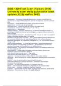 BIOS 1300 Final Exam (Nielsen) OHIO University exam study guide (with latest updates 2023) verified 100%