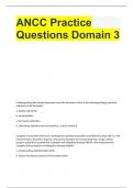 ANCC Practice Questions Domain 3