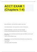 ACCT EXAM 1 (Chapters 1-4)