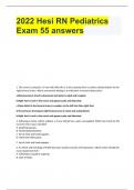 Hesi RN Pediatrics Exam Questions & Detailed Answers 2024