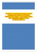 Test Bank For Professional Nursing Concepts  Challenges 8th Edition By Beth Black  9780323431125 Chapter 1-16 Complete Guide .  2023 VERIFIED CORRECT QAS:  GUARANTEED A++