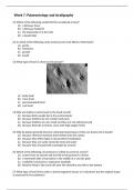 Week 7: Palaeontology and stratigraphy