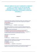 FISDAP AIRWAY EXAM 3 VERSIONS (VERSION  A, B & C) LATEST ACTUAL EXAM 300  QUESTIONS AND CORRECT DETAILED  ANSWERS (VERIFIED ANSWERS)| ALREADY  GRADED A+