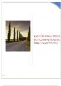 BIOS 256 FINAL STUDY (ATI COMPREHENSIVE FINAL EXAM STUDY)RATED  A+