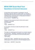 BICSI OSP Exam Real Test Questions & Correct Answers