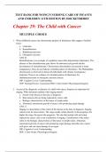 Chapter 29: The Child with Cancer   Test Bank for Wong's Nursing Care of Infants And Children 11th Edition by Hockenberry