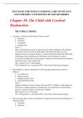 Chapter 30: The Child with Cerebral Dysfunction   Test Bank for Wong's Nursing Care of Infants And Children 11th Edition by Hockenberry