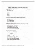 2020 Organic Chemistry Midterm 3 answers 