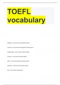 TOEFL vocabulary