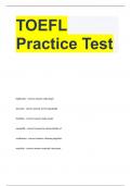 TOEFL Practice Test