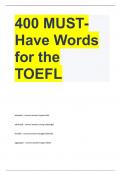 400 Must-Have Words for the TOEFL;;