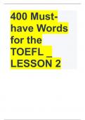 400 Must-have Words for the TOEFL _ LESSON 2