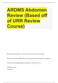 ARDMS Abdomen Review (Based off of URR Review Course)