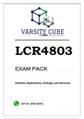 LCR4803 EXAM PACK 2023