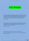 ATLS Pretest exam | 20232024 latest update