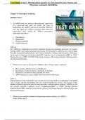 Test Bank For Lehne’s Pharmacotherapeutics for Advanced Practice Nurses and Physician Assistants 2nd Edition by Rosenthal, Jacqueline chapter 1-92 |Complete Guide Newest Version 2023