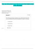 THEA 105 SP20 LESSON 9 QUIZ PRACTICE SOLUTION PENNSYLVANIA STATE UNIVERSITY