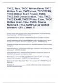 TNCC, Tncc, TNCC Written Exam, TNCC Written Exam, TNCC class, TNCC/TCRN, TNCC Written Exam Review, TNCC, TNCC Skill Demonstration, Tncc, TNCC, TNCC EXAM, TNCC Written Exam, TNCC Written Exam, Tncc, TNCC, Trauma Nursing II, TNCC COMPLETE| Verified Answers 